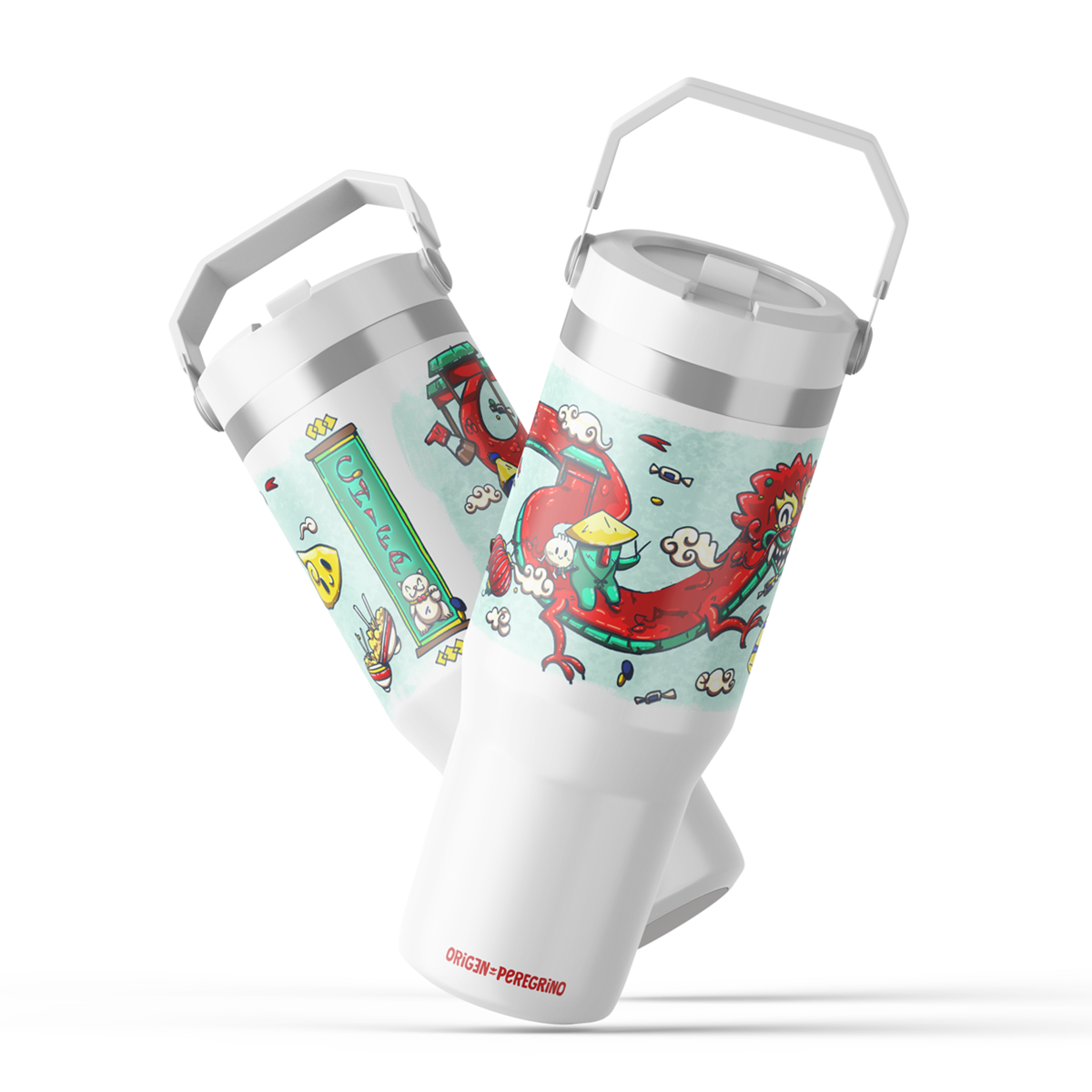 Tumbler Tama y el Dragón 40oz