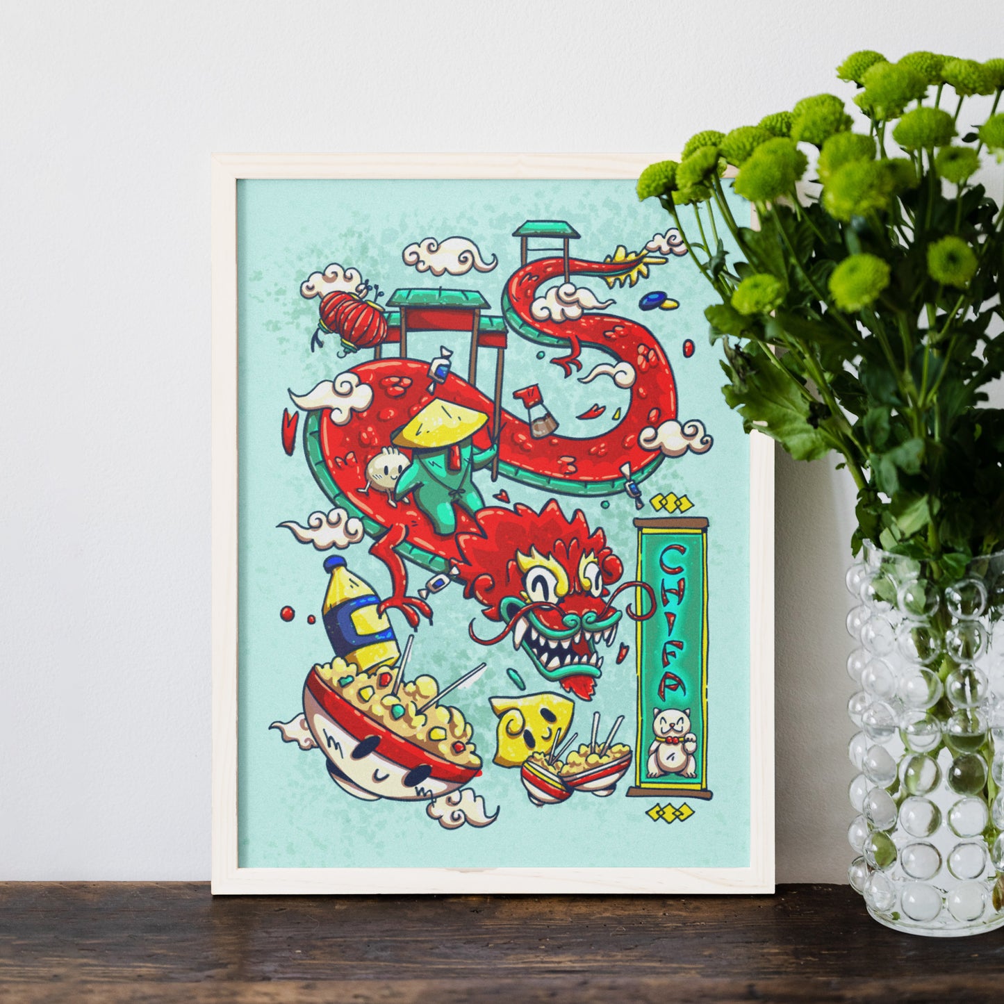 Print Tama & El Dragón