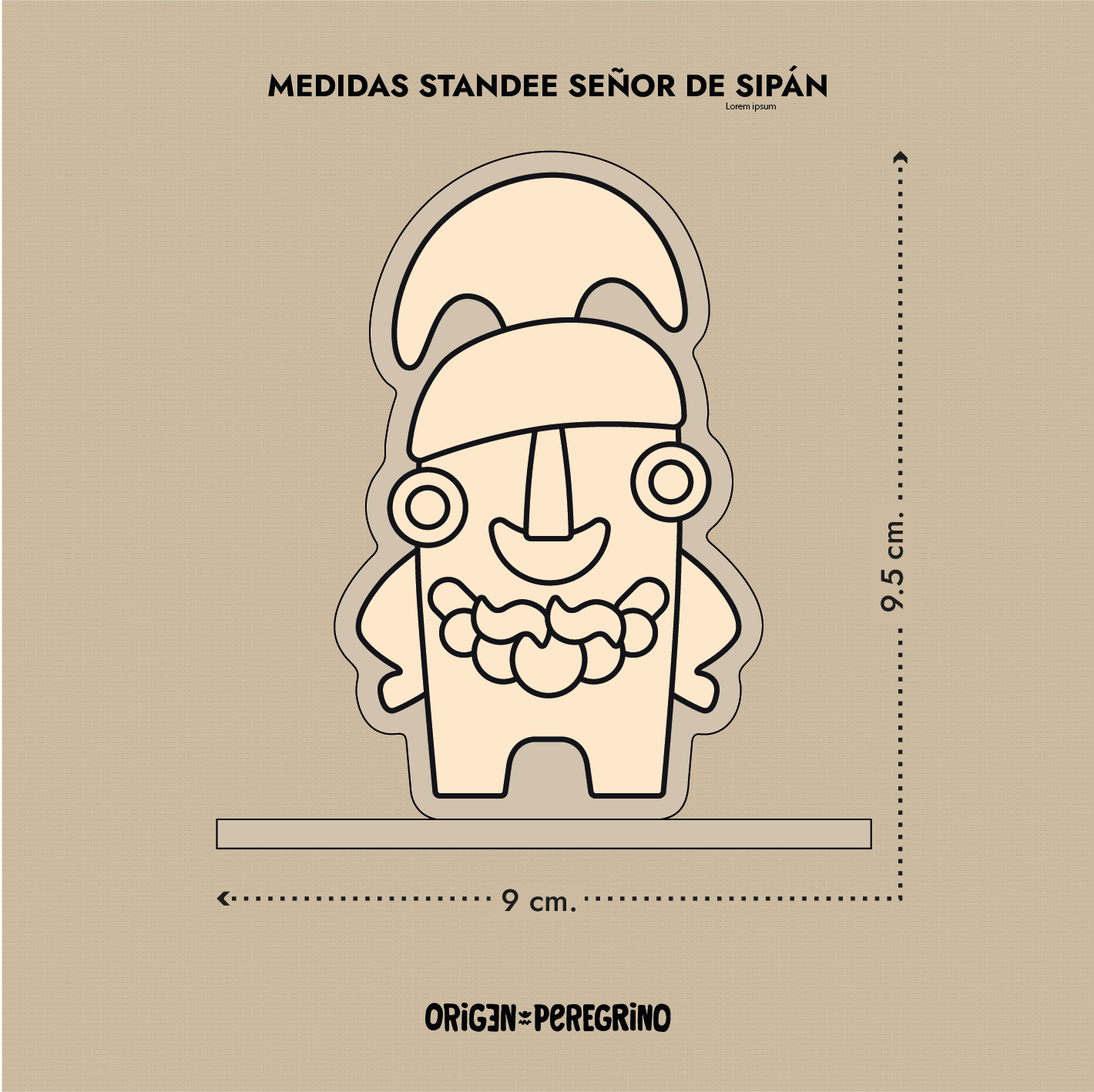 Standee Tama Señor de Sipán