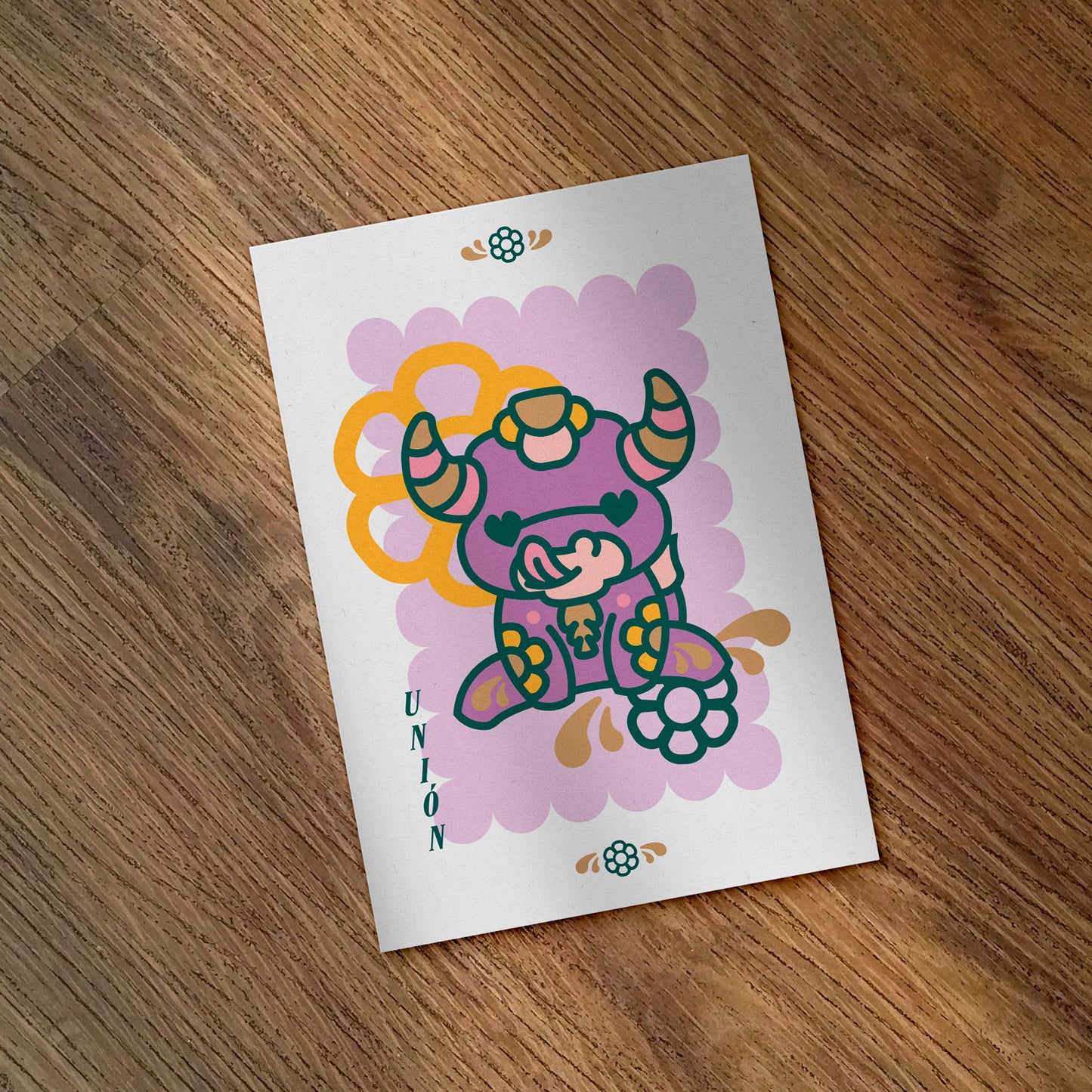 print torito puca lila