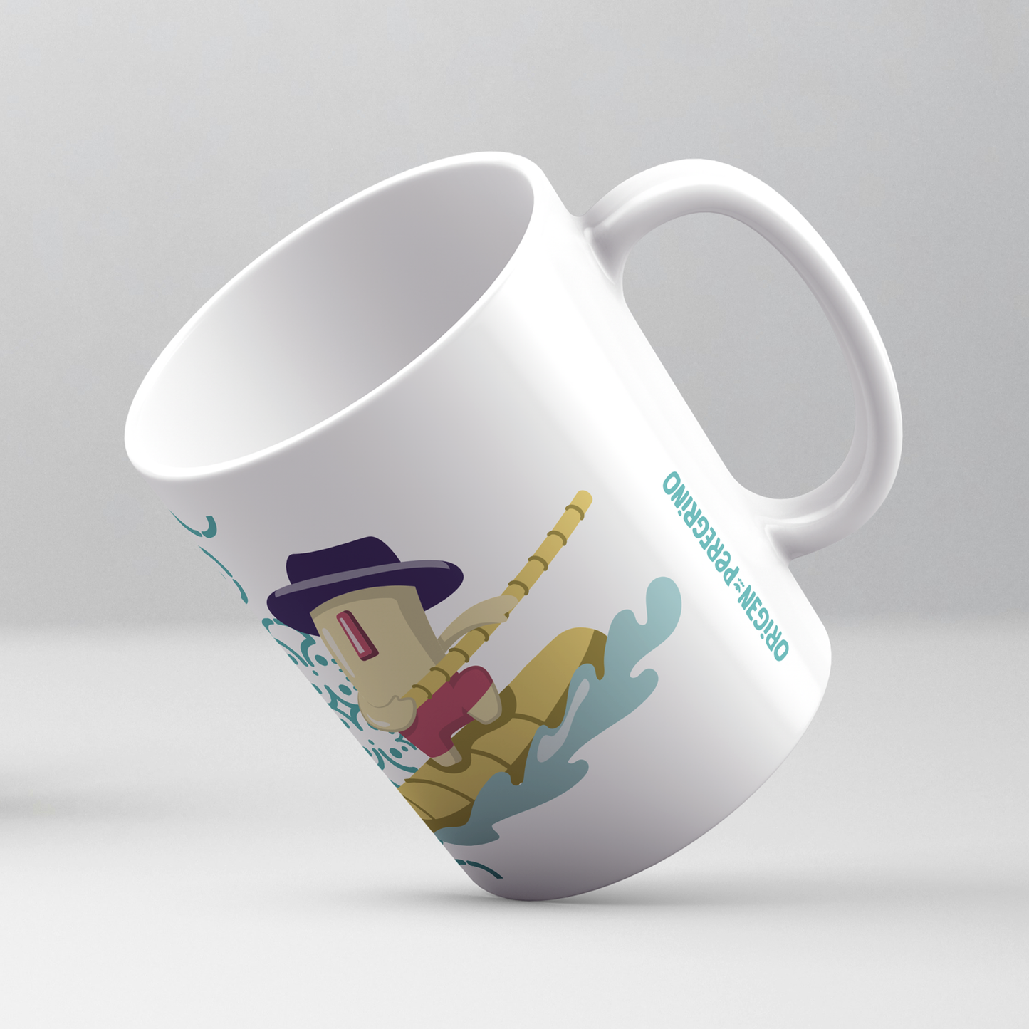 taza ceramica totora