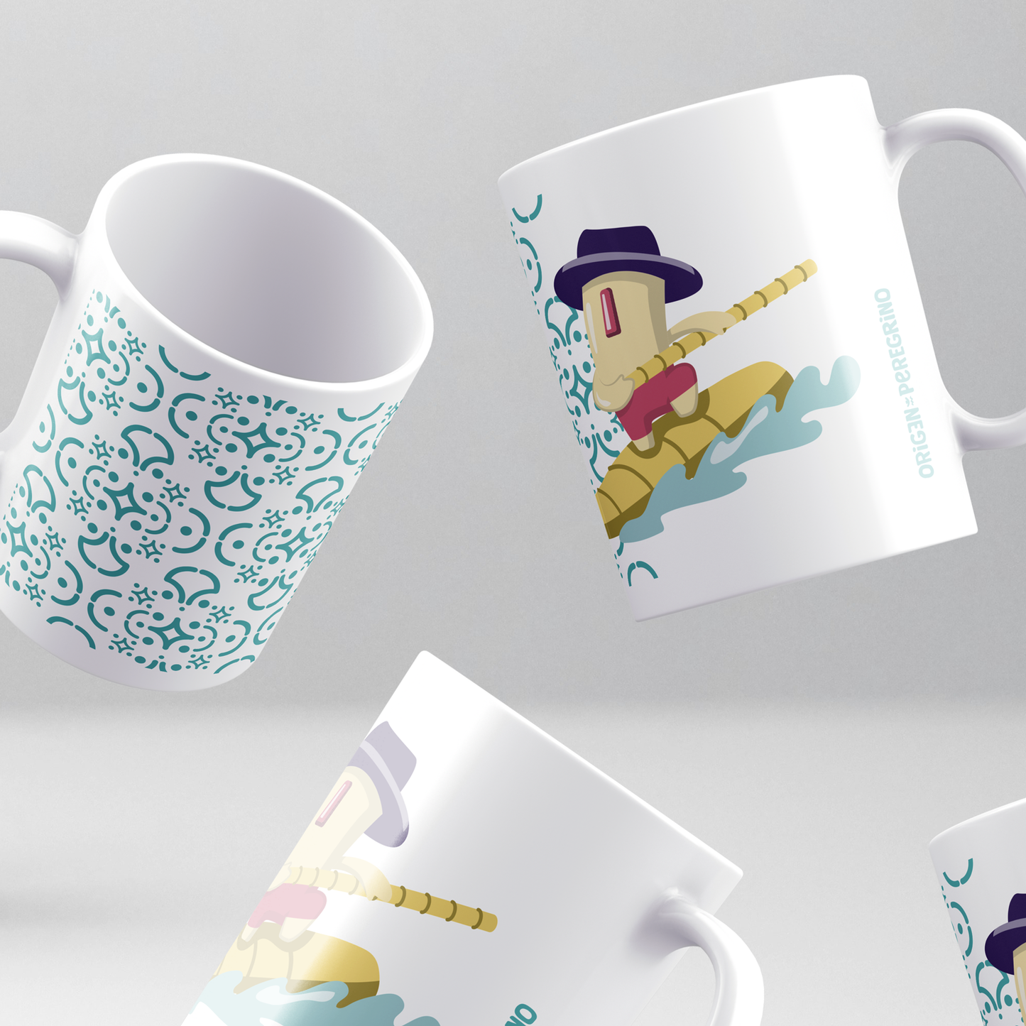 taza ceramica totora