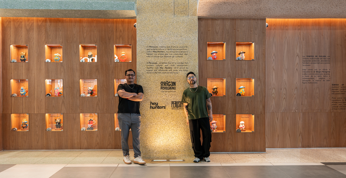Origen Peregrino llega al Aeropuerto Jorge Chávez con una exhibición de art toys peruanos