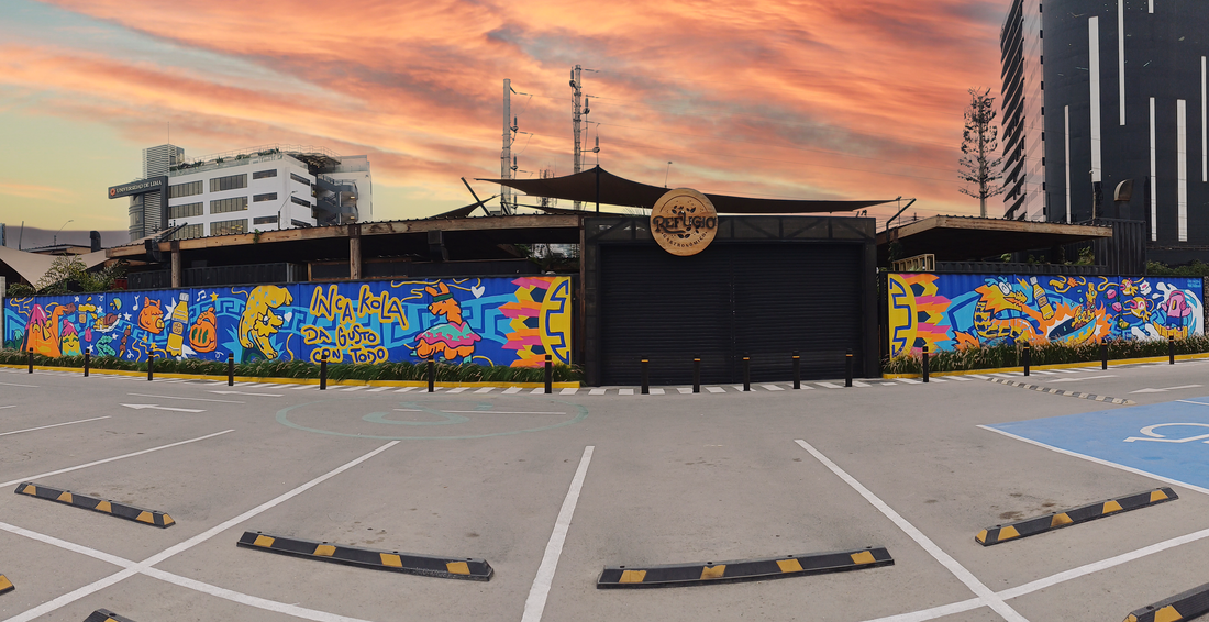 Mural Origen Peregrino Refugio Jockey Plaza
