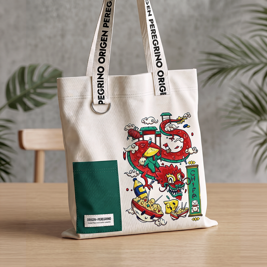 Totebag Tama y el Dragón