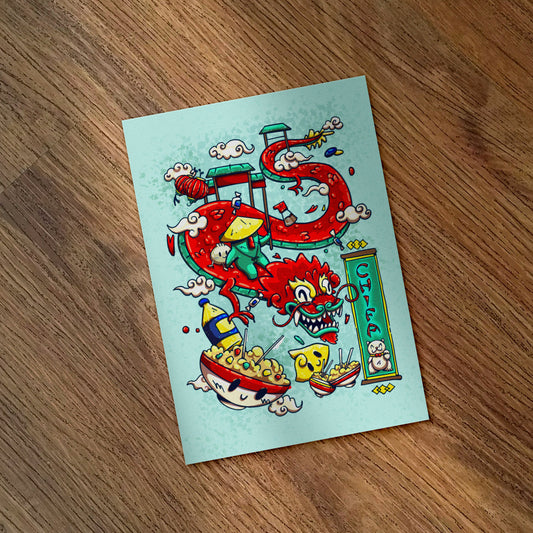 Print Tama & El Dragón