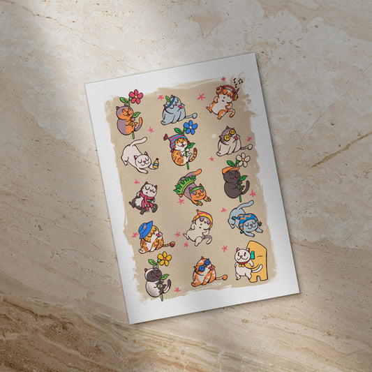 Print Gatos del Kennedy II