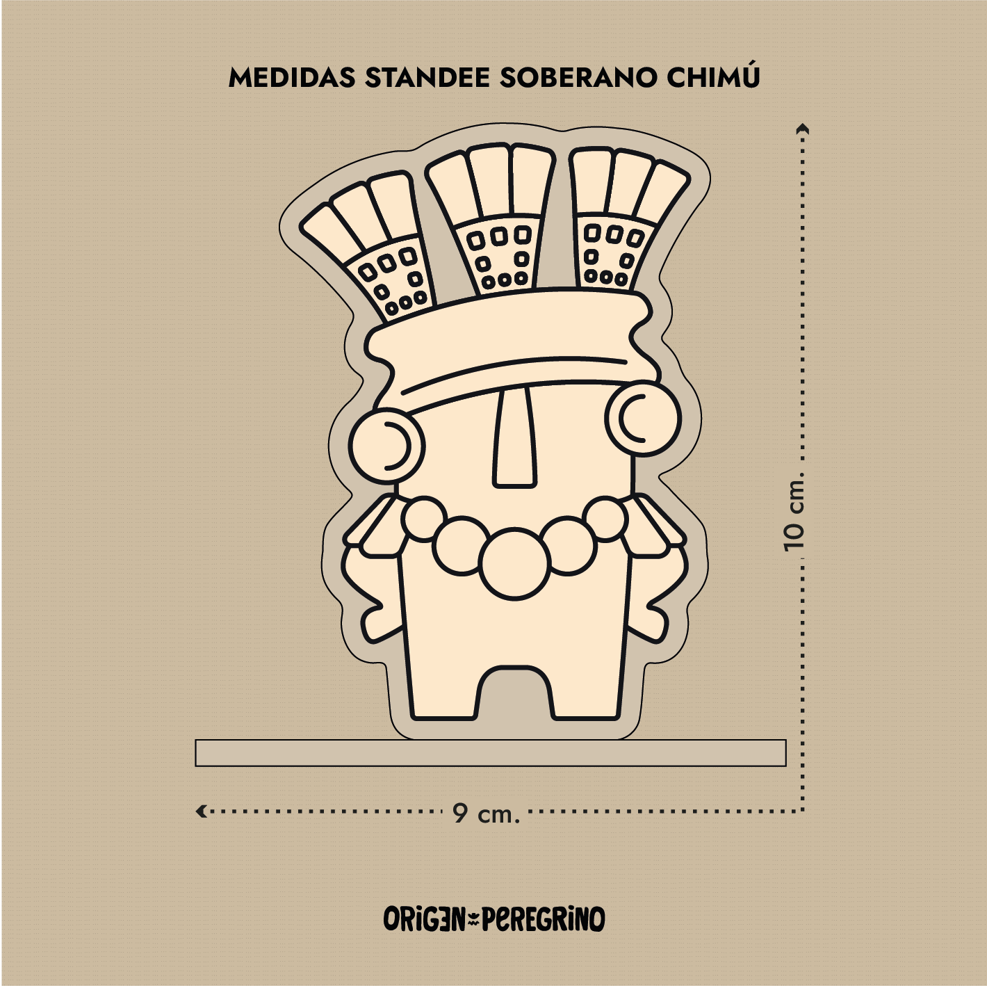 Standee Tama Soberano Chimú