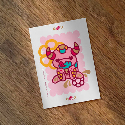 print torito pucara rosado