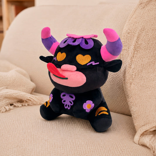 Peluche Torito Puca Protección (Negro)