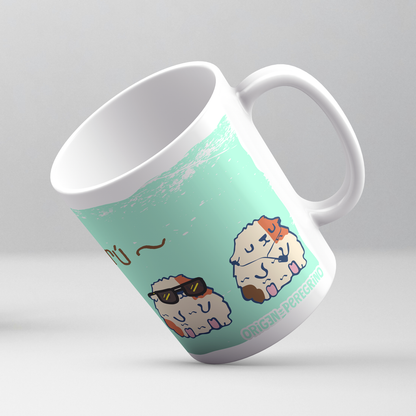 taza ceramica cuyes del perú