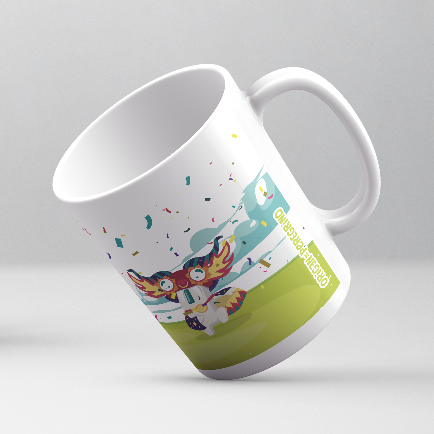 taza ceramica diablada