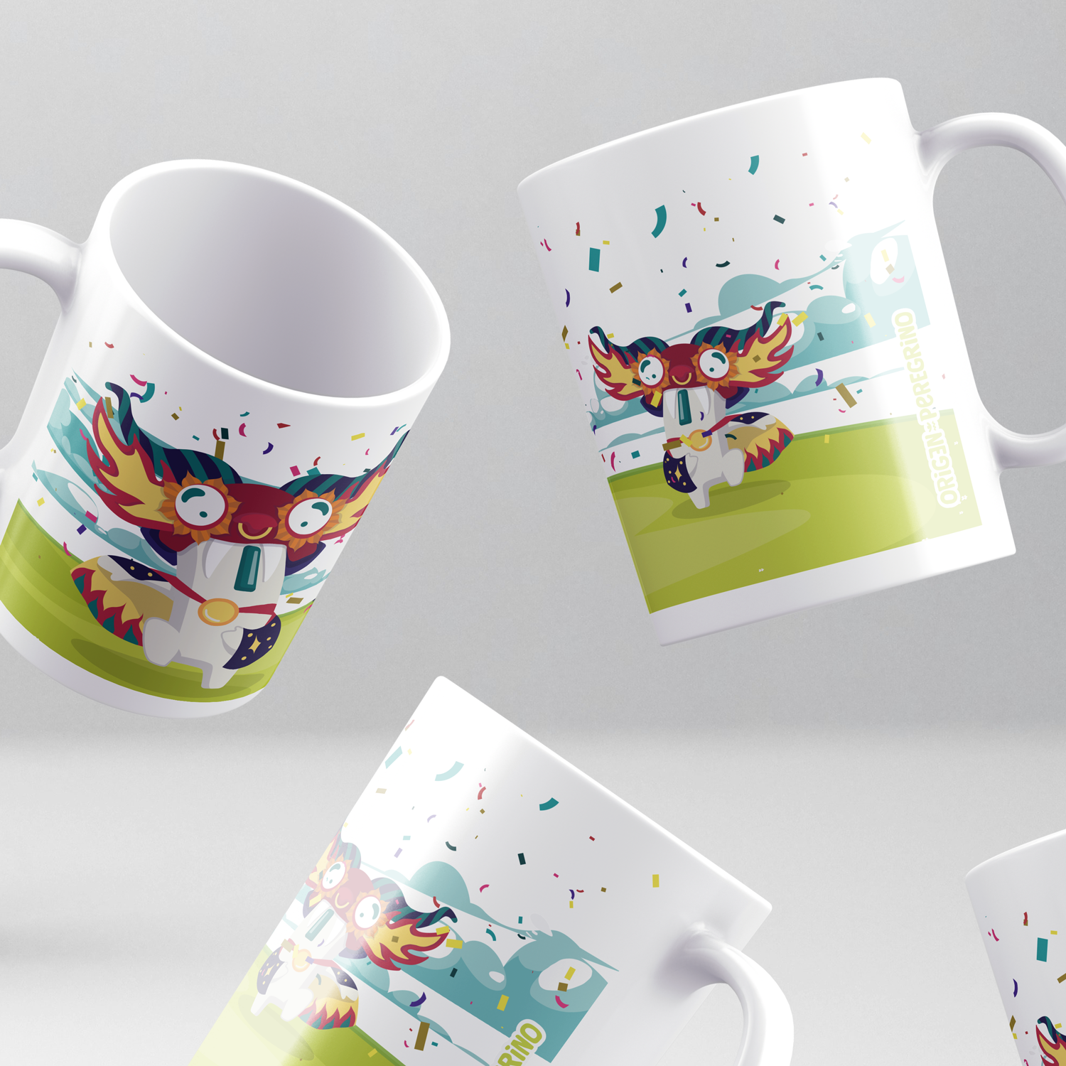 taza ceramica diablada
