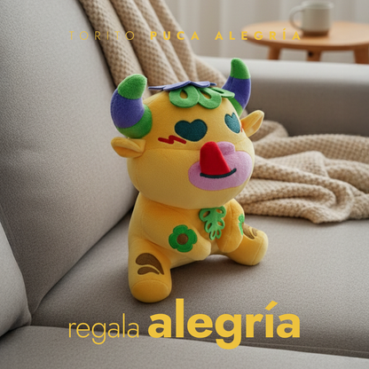 Peluche Torito Puca Alegría (Amarillo)